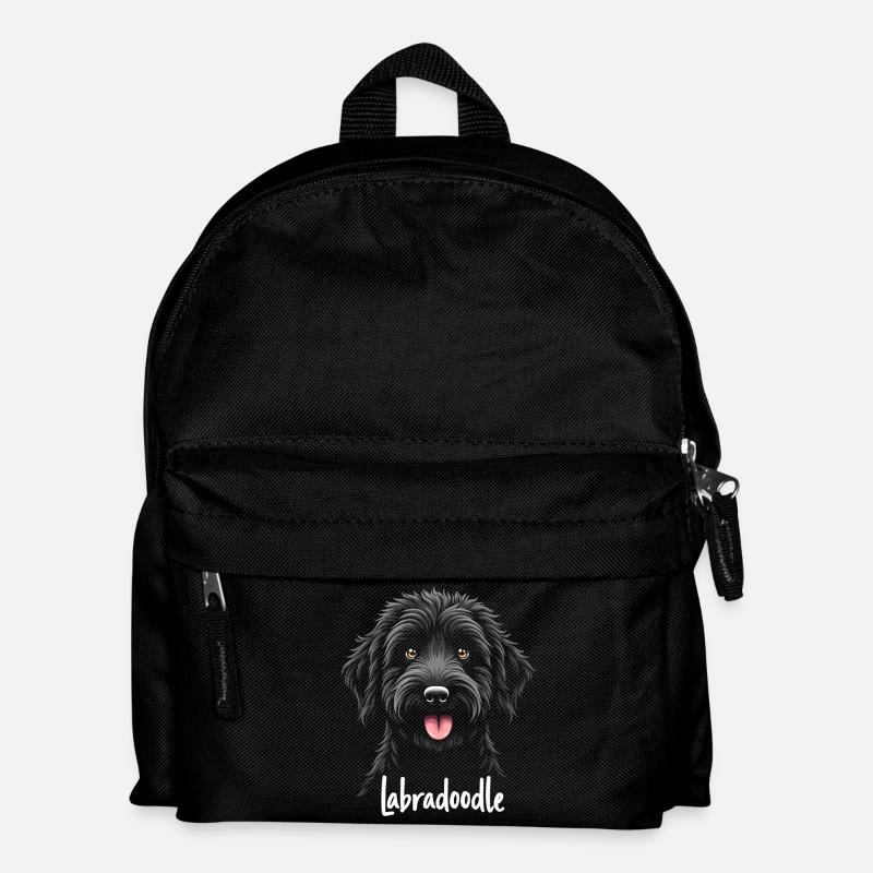 Labradoodle-Freundschaft - Kinder Rucksack - Schwarz