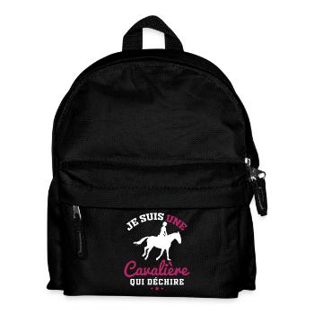 I'm a Rider Who Tears Gift - Kids' Backpack - black - Front