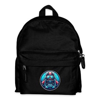 Tauchen Taucher - Kinder Rucksack - Schwarz - Vorne
