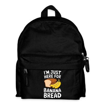 Banana Bread Saying Funny Banana Bread Gift - Kids' Backpack - black - Front