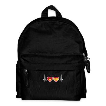 Vietnam Espagne Vintage Heartbeat Flag - Sac à dos Enfant - noir - Devant