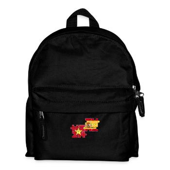Vietnam Espagne Vintage Drapeau Espagnol Vietnamien - Sac à dos Enfant - noir - Devant