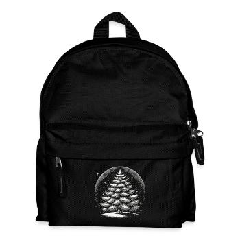 Atmospheric Christmas Tree Artwork - Kids' Backpack - black - Front