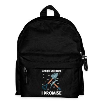 Just One More Rock I Promise: Perfect choice for - Kids' Backpack - black - Front