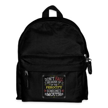 FEROCITY MÜNDUNG - Kinder Rucksack - Schwarz - Vorne