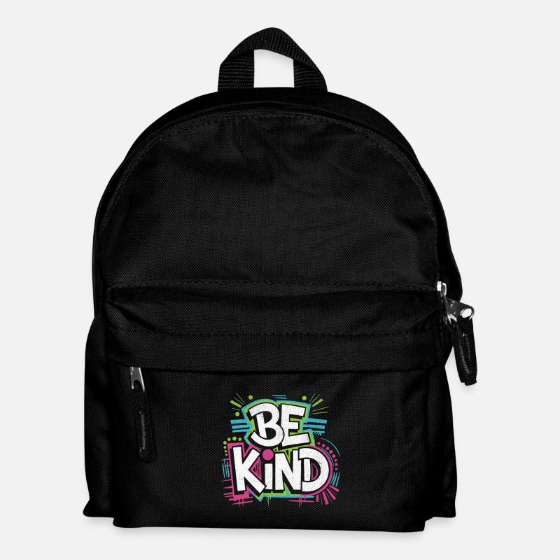 Be Kind - Neon! - Kinder Rucksack - Schwarz