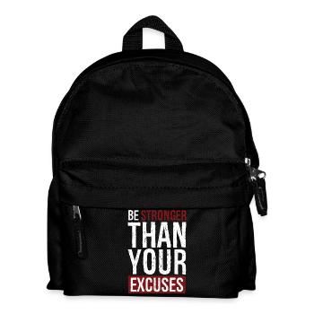 Soyez plus fort que vos excuses - Sac à dos Enfant - noir - Devant