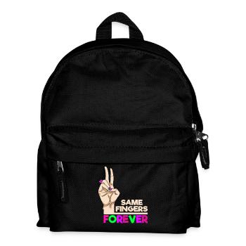 Mêmes doigts pour toujours Déclaration pour l’amitié - Sac à dos Enfant - noir - Devant