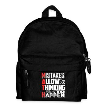 Math Teacher Mistakes Allow Thinking To Happen - Kids' Backpack - black - Front