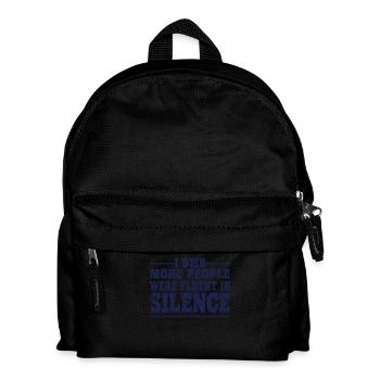 Ich Wünschte, Mehr Menschen Wären In Schweigen - Kinder Rucksack - Schwarz - Vorne