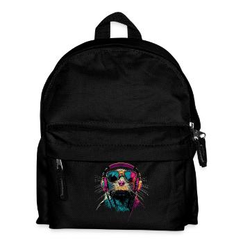 Mole with Sunglasses Love Cute Moles - Kids' Backpack - black - Front