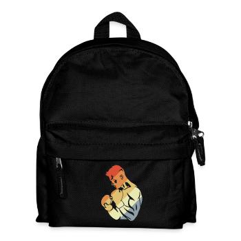 Retro Boxer - Kids' Backpack - black - Front