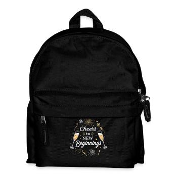 Vive les nouveaux départs – Réveillon festif du Nouvel An - Sac à dos Enfant - noir - Devant
