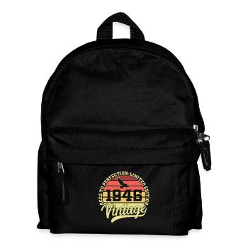 Vintage 1945 Cadeau Anniversaire Née en 1945 - Sac à dos Enfant - noir - Devant