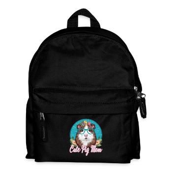Guinea Pig MOM - Kinder Rucksack - Schwarz - Vorne