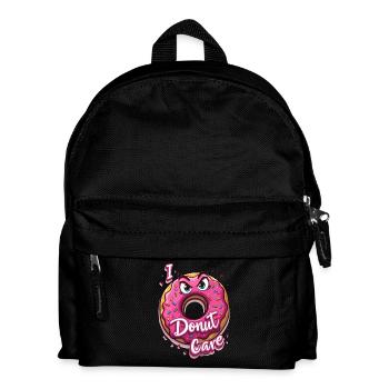 I Donut Care für einen Donut-Liebhaber - Kinder Rucksack - Schwarz - Vorne