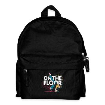 On The Floor – Cool Breakdance Design - Kids' Backpack - black - Front