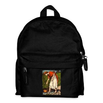 Medieval life on the river - Kids' Backpack - black - Front