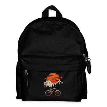 Mountain Bike Retro Style - Kids' Backpack - black - Front