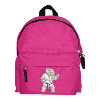 Elephant Karate Martial Arts - Kids' Backpack - fuchsia - Front