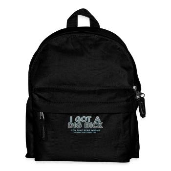 You Read Wrong Funny Word Game - Kids' Backpack - black - Front