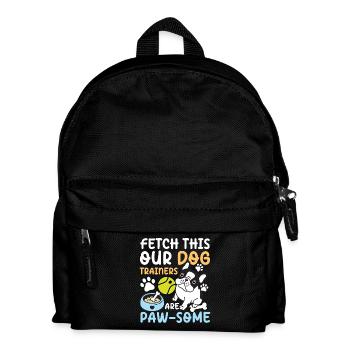 Allez chercher ceci Nos dresseurs de chiens sont à la recherche de quelques pattes - Sac à dos Enfant - noir - Devant
