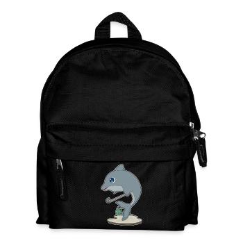 Delfin Feldhockey Hockeyschläger - Kinder Rucksack - Schwarz - Vorne