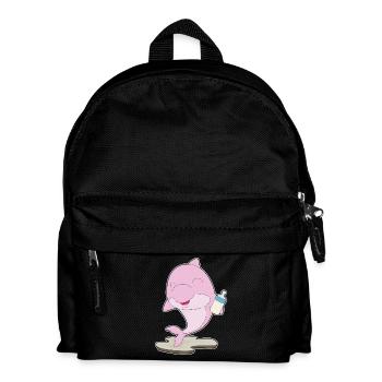 Dolphin Baby Bottle Milk - Kids' Backpack - black - Front