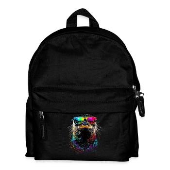 Otter Sea Otter Otter Marten Love Cute Otter - Kids' Backpack - black - Front