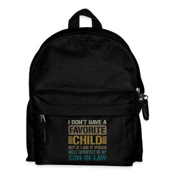 Mein Lieblingskind - auf jeden Fall mein Schwiegersohn - Kinder Rucksack - Schwarz - Vorne