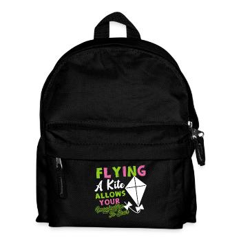 Kite Flying A Kite Allows Your Imagination To Soar - Kids' Backpack - black - Front
