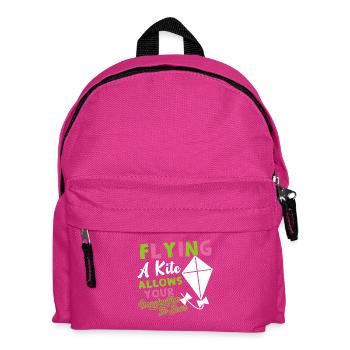 Kite Flying A Kite Allows Your Imagination To Soar - Kids' Backpack - fuchsia - Front