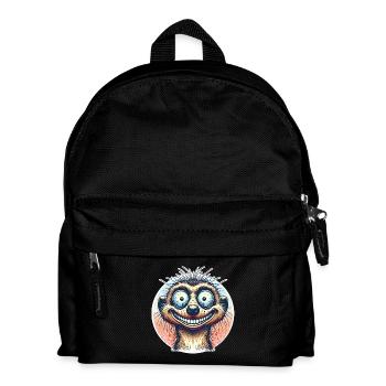 Erdmännchen - Kinder Rucksack - Schwarz - Vorne