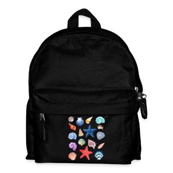 Sea Shell T-Shirt Colorful Hawaiian Pattern - Kids' Backpack - black - Front