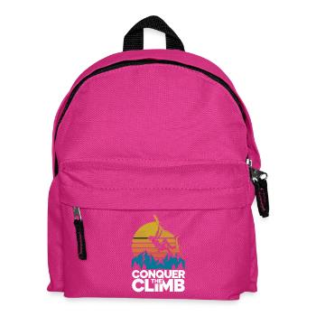 Conquer The Climb - Kinder Rucksack - Fuchsia - Vorne