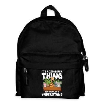 It's A Zookeeper Thing You Wouldn't Understand - Kinder Rucksack - Schwarz - Vorne