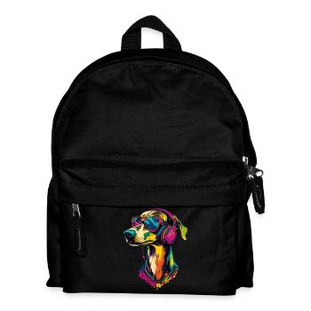 Greyhound Dog Lover Chasse Chien Amour Greyhound - Sac à dos Enfant - noir - Devant