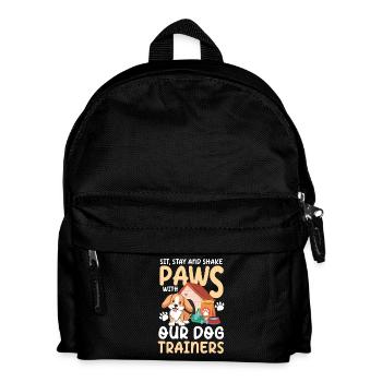 Sit Stay and Shake Paws With Our Dog Trainers - Kinder Rucksack - Schwarz - Vorne