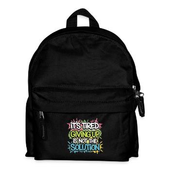 N’ABANDONNEZ JAMAIS - Sac à dos Enfant - noir - Devant