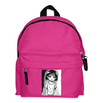 Fille alternative de dessin animé - Sac à dos Enfant - fuchsia - Devant