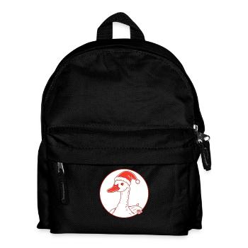 A duck for Christmas - Kids' Backpack - black - Front
