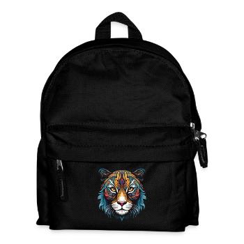 Gepard Portrait - Kinder Rucksack - Schwarz - Vorne