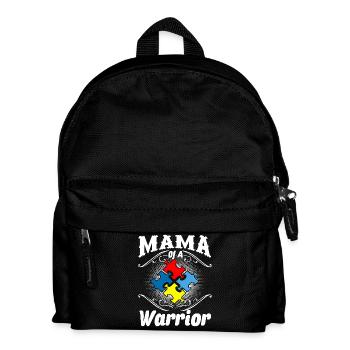 Autism Awareness Mama Of A Warrior Autism - Kids' Backpack - black - Front