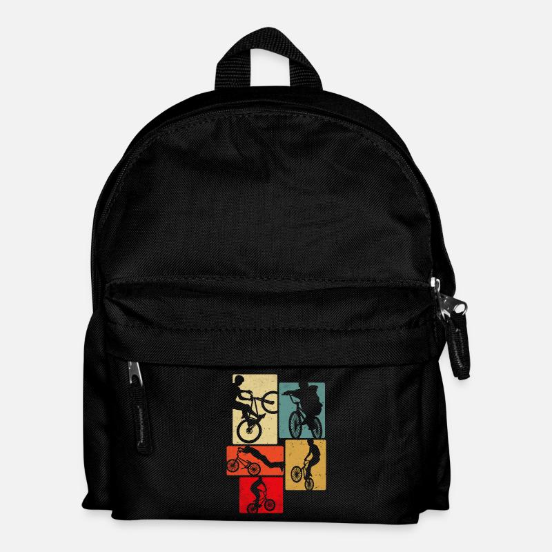 Bicycle Retro - Kids' Backpack - black