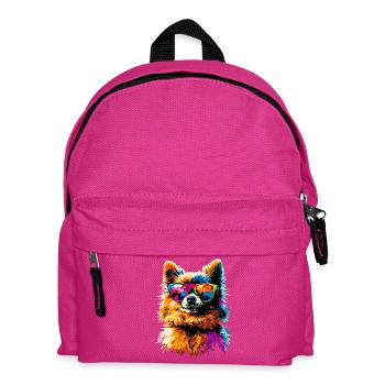 Pomeranian Pomeranian Pom Sweet German Spitz - Kids' Backpack - fuchsia - Front