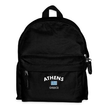Athènes Grèce Drapeau grec Grec - Sac à dos Enfant - noir - Devant