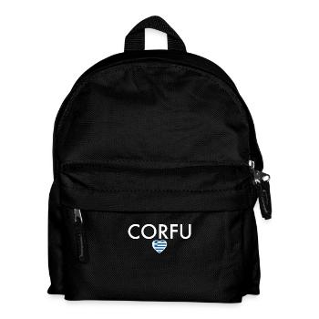 Corfou Grèce Drapeau grec Grec - Sac à dos Enfant - noir - Devant