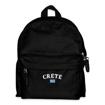 Crète Grèce Drapeau grec Grec - Sac à dos Enfant - noir - Devant