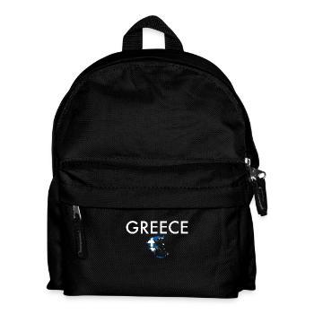 Grèce Grèce Carte Drapeau grec - Sac à dos Enfant - noir - Devant