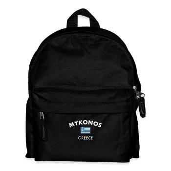 Mykonos Grèce Drapeau grec Grec - Sac à dos Enfant - noir - Devant